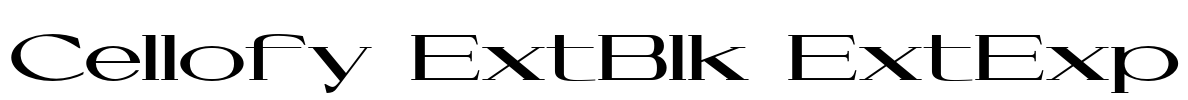 Cellofy ExtBlk ExtExp Font Image