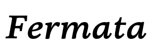 Fermata Font Image