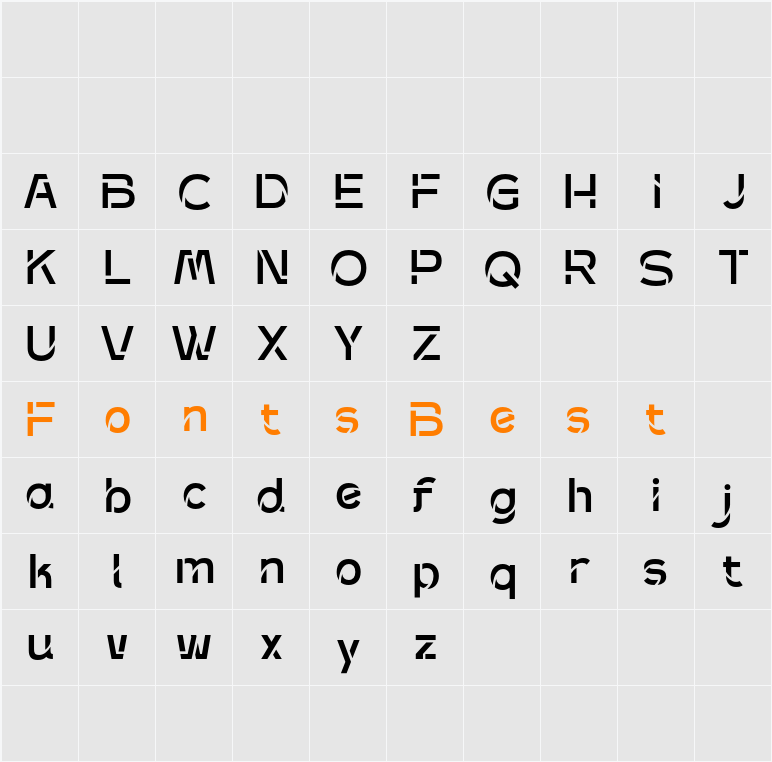 Demo Bitblend Custom Version Character Map