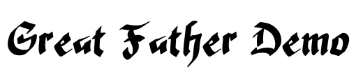 Great Father Demo Font Image