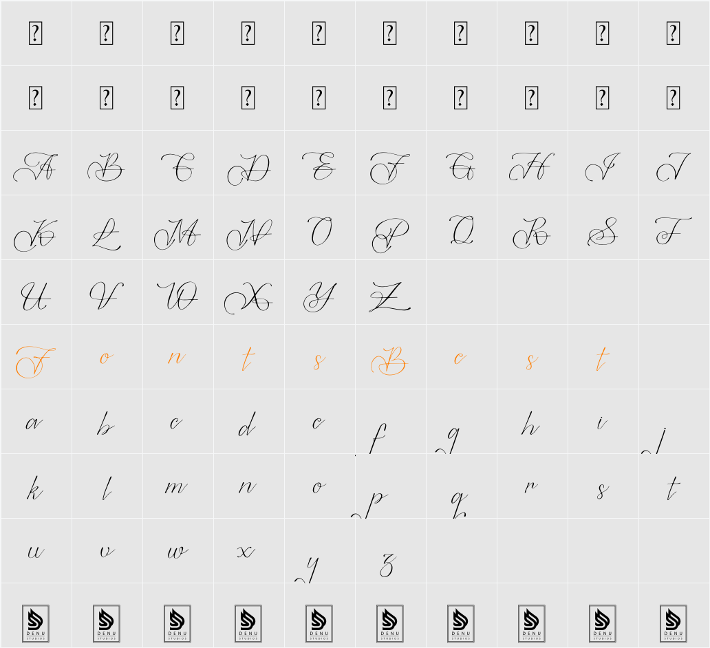 Mangkinoy Character Map