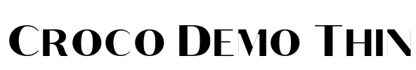 Croco Demo Thin Font Image