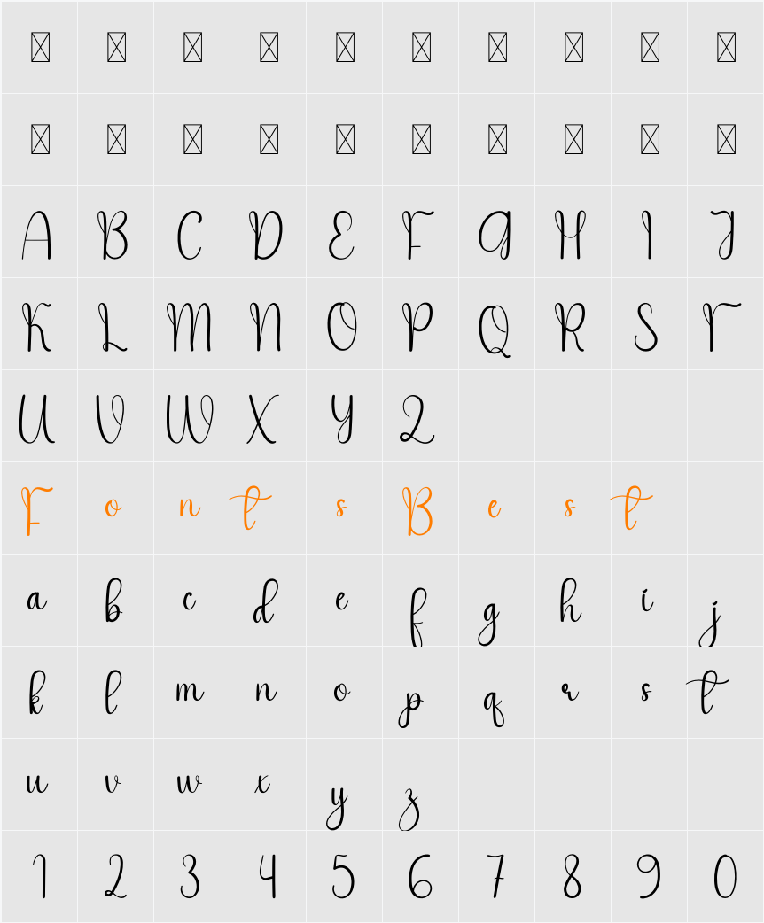 Ghost Character Map