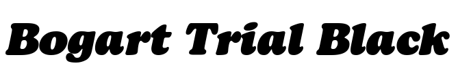 Bogart Trial Black Font Image