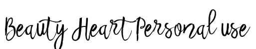 Beauty Heart Personal use Font Image