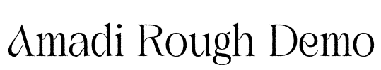 Amadi Rough Demo Font Image