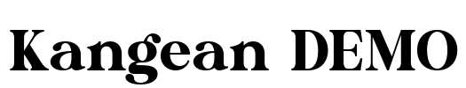 Kangean DEMO Font Image