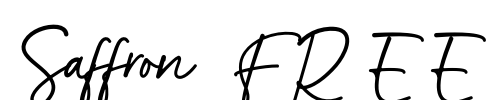 Saffron FREE Font Image