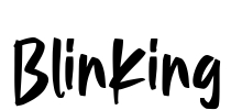Blinking Font Image