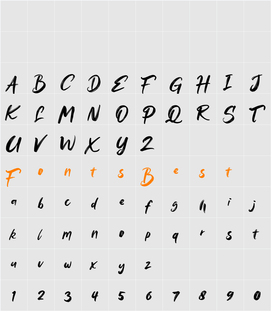 Riponlight Free Trial Character Map