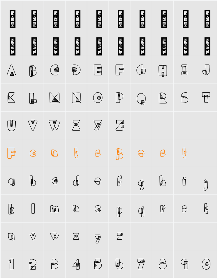 Tuper Super Character Map