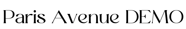 Paris Avenue DEMO Font Image