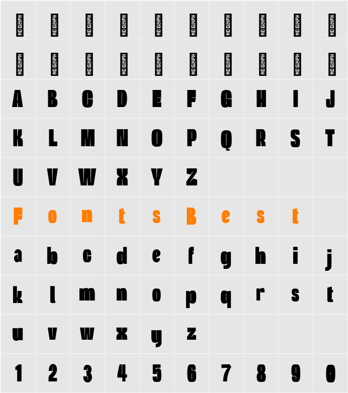 Palmegandia Personal Use Character Map