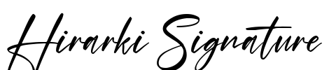 Hirarki Signature Font Image