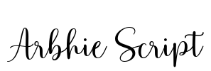 Arbhie Script Font Image