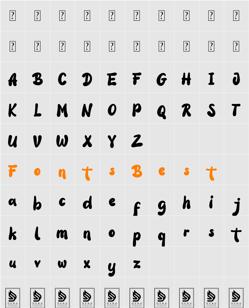 Amolla Raspers Character Map
