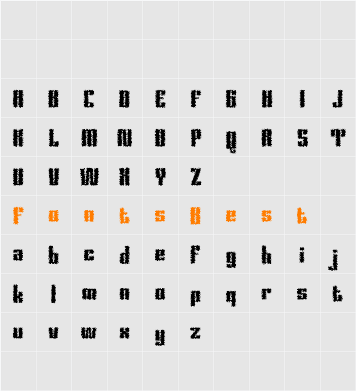 Calpina Unfocus Demo Character Map