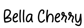 Bella Cherry Font Image