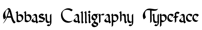 Abbasy Calligraphy Typeface Font Image