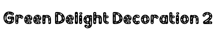 Green Delight Decoration 2 Font Image