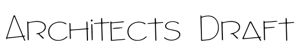 Architects Draft Font Image