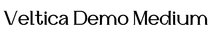 Veltica Demo Medium Font Image