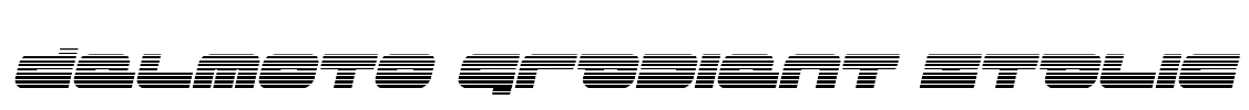 Delmoto Gradient Italic Font Image