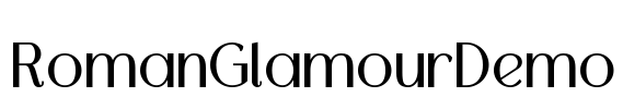 RomanGlamourDemo Font Image