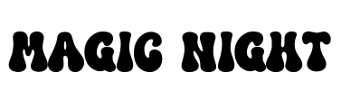MAGIC NIGHT Font Image
