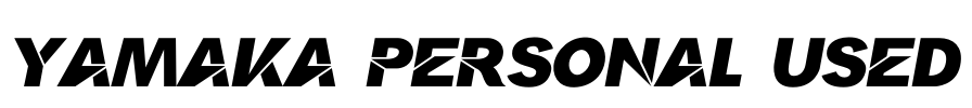 Yamaka Personal Used Font Image