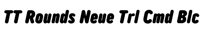 TT Rounds Neue Trl Cmd Blc Font Image