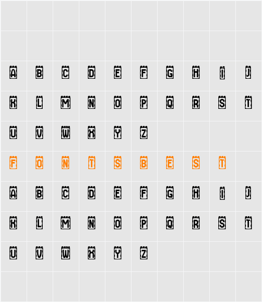 Perut Character Map