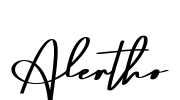 Alertho Font Image