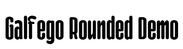Galfego Rounded Demo Font Image