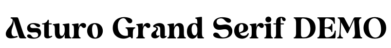 Asturo Grand Serif DEMO Font Image