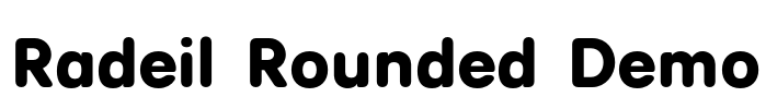 Radeil Rounded Demo Font Image