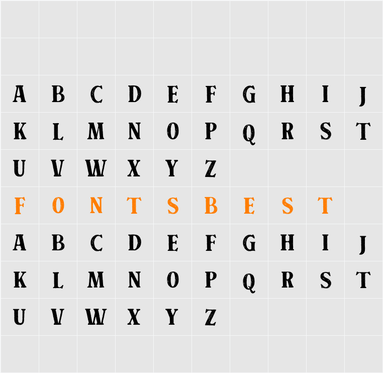Crafter Signature Serif Character Map