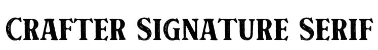 Crafter Signature Serif Font Image