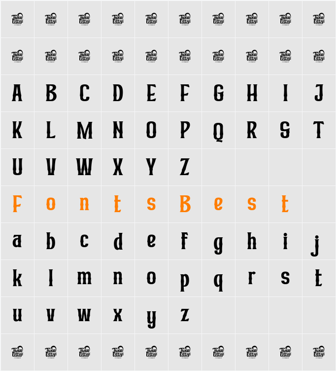 Mibunditrial Character Map