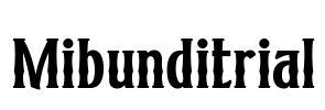 Mibunditrial Font Image
