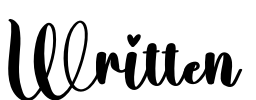Written Font Image