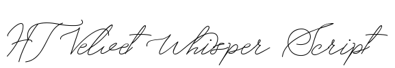HT Velvet Whisper Script Font Image