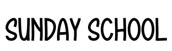SUNDAY SCHOOL Font Image