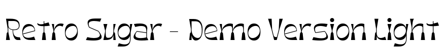 Retro Sugar - Demo Version Light Font Image