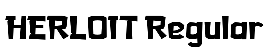 HERLOIT Regular Font Image