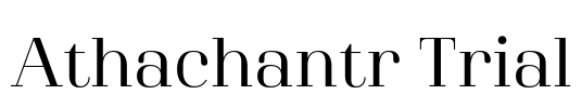 Athachantr Trial Font Image