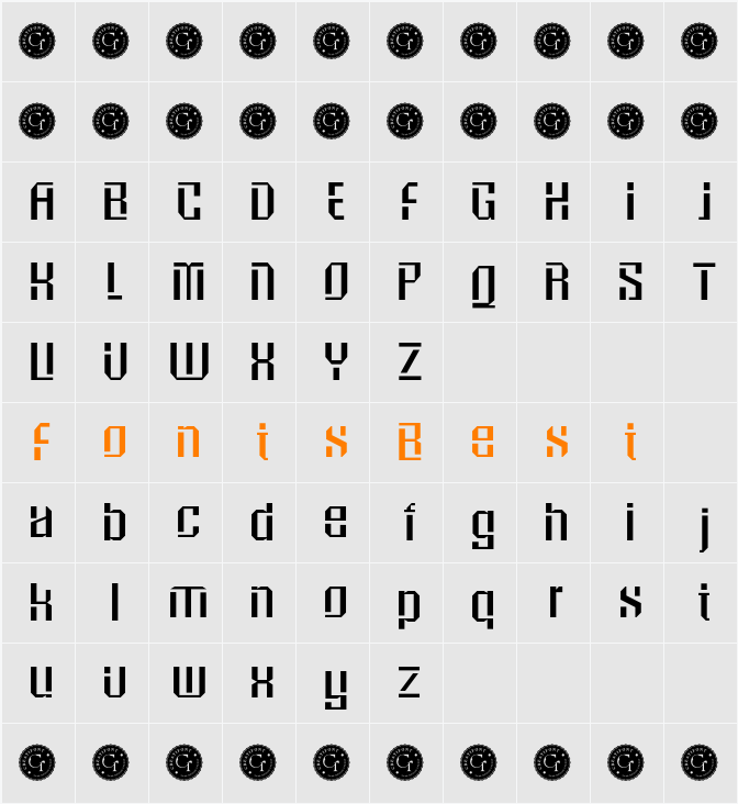 CF Bogswa Character Map