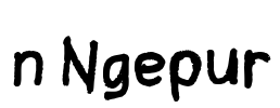 n Ngepur Font Image
