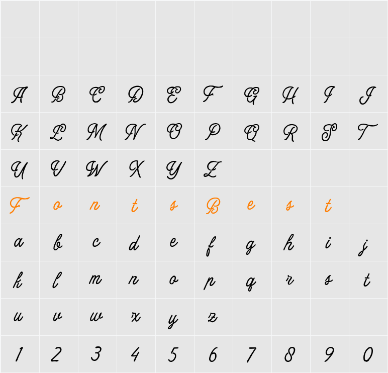 Rickston Demo Character Map