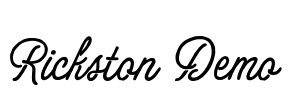 Rickston Demo Font Image